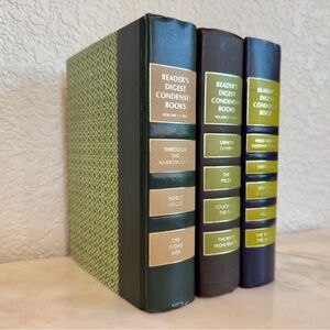 Vintage Reader’s Digest Books Set - Green, Clover & Floral Motifs, Spring Decor